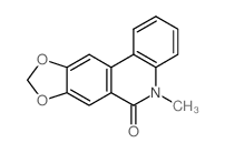 5-methyl-[1,3]dioxolo[4,5-j]phenanthridin-6-one结构式