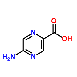 5-氨基-2-吡嗪酸结构式