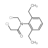 2-chloro-N-(chloromethyl)-N-(2,6-diethylphenyl)acetamide结构式