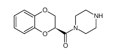(S)-1,4-苯并二噁烷-2-羧基哌嗪结构式