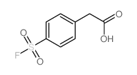 Benzeneacetic acid,4-(fluorosulfonyl)-结构式