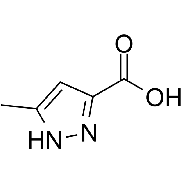 5-甲基-1H-吡唑-3-羧酸结构式