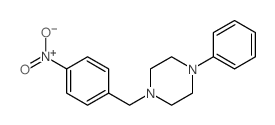 Piperazine,1-[(4-nitrophenyl)methyl]-4-phenyl-结构式