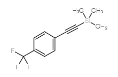 1-[(三甲基硅基)乙炔基]-4-(三氟甲基)苯结构式