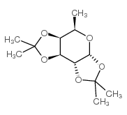 1,2,3,4-二-O-异亚丙基-alpha-D-岩藻吡喃糖结构式