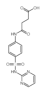 3-[[4-(pyrimidin-2-ylsulfamoyl)phenyl]carbamoyl]propanoic acid结构式