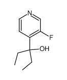 4-(1-hydroxy-1-ethylpropyl)-3-fluoropyridine结构式