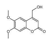 4-(hydroxymethyl)-6,7-dimethoxychromen-2-one结构式