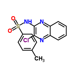 N-(3-氯喹噁啉-2-基)-4-甲基苯磺酰胺结构式