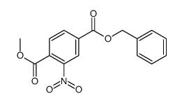 4-BENZYL 1-METHYL 2-NITROTEREPHTHALATE结构式