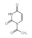 1-乙酰嘧啶-2,4(1H,3H)-二酮结构式