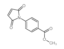 4-(2,5-二氧代-2,5-二氢-吡咯-1-基)-苯甲酸甲酯结构式