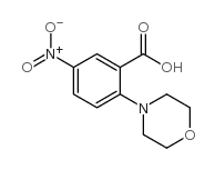2-吗啉-5-硝基苯甲酸结构式