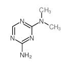 N,N-dimethyl-1,3,5-triazine-2,4-diamine结构式