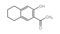 1-(3-羟基-5,6,7,8-四氢-2-萘)-乙酮结构式