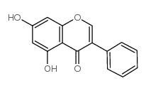 5,7-DIHYDROXYISOFLAVONE结构式