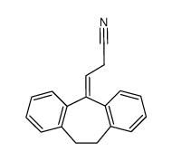 3-(10,11-dihydro-5H-dibenzo[a,d]cyclohepten-5-ylidene)propionitrile结构式