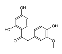 1-(2,4-dihydroxyphenyl)-2-(4-hydroxy-3-methoxyphenyl)ethanone结构式
