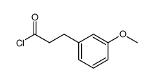 &beta;-(m-methoxyphenyl)propionyl chloride结构式