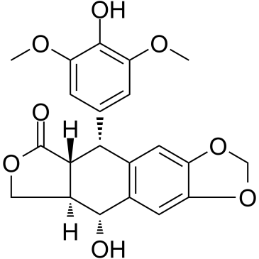 4'-去甲鬼臼毒素结构式