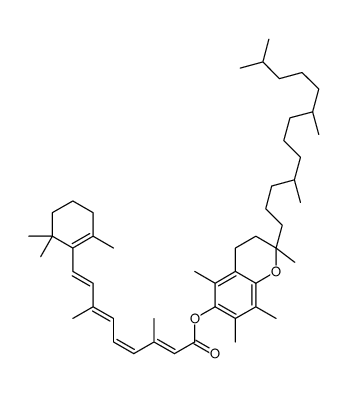 [(2R)-2,5,7,8-tetramethyl-2-[(4R,8R)-4,8,12-trimethyltridecyl]-3,4-dihydrochromen-6-yl] (2Z,4E,6Z,8E)-3,7-dimethyl-9-(2,6,6-trimethylcyclohexen-1-yl)nona-2,4,6,8-tetraenoate结构式