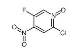 2-CHLORO-5-FLUORO-4-NITROPYRIDINE 1-OXIDE结构式