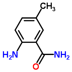 2-氨基-5-甲基苯甲酰胺结构式