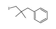 1-Iodo-2,2-dimethyl-3-phenylpropane结构式
