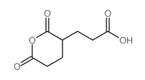 3-(2,6-dioxooxan-3-yl)propanoic acid结构式