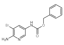 benzyl N-(6-amino-5-bromopyridin-3-yl)carbamate结构式