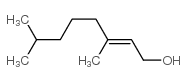 3,7-二甲基-6-辛烯-1-醇结构式