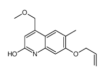 4-(methoxymethyl)-6-methyl-7-prop-2-enoxy-1H-quinolin-2-one结构式