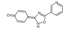 4-(5-pyridin-3-yl-1,2,4-oxadiazol-3-ylidene)cyclohexa-2,5-dien-1-one结构式