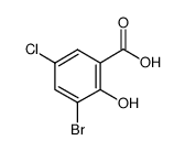 3-溴-5-氯水杨酸结构式