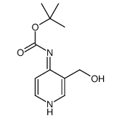 tert-butyl N-[3-(hydroxymethyl)pyridin-4-yl]carbamate结构式