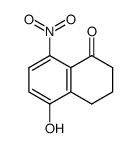 3,4-dihydro-5-hydroxy-8-nitro-2H-1-naphthalenone结构式