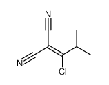 2-(1-chloro-2-methylpropylidene)propanedinitrile结构式