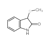 3-(methylthio)-1,3-dihydro-2H-indol-2-one结构式