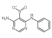 5-nitro-N-phenyl-pyrimidine-4,6-diamine结构式