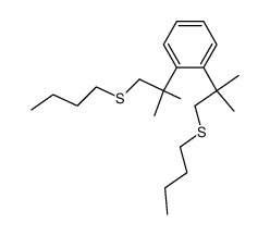 2,2'-o-Phenylen-di-[2,2-dimethyl-aethanol-(1)]-di-(butylthioaether)结构式