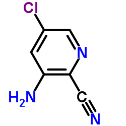 3-氨基-5-氯氰基吡啶结构式