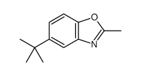 5-(叔丁基)-2-甲基苯并噁唑结构式
