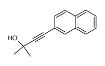 2-methyl-4-(naphthalen-2-yl)but-3-yn-2-ol结构式