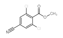 2,6-二氯-4-氰基苯甲酸甲酯结构式