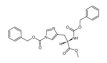 1,Nα-bis-benzyloxycarbonyl-histidine methyl ester结构式
