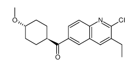 (2-chloro-3-ethylquinolin-6-yl)((1r,4r)-4-methoxycyclohexyl)methanone结构式