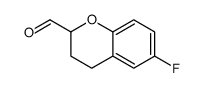 6-氟苯并二氢吡喃-2-羧醛结构式