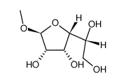.alpha.-D-Mannofuranoside, methyl结构式