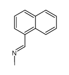 N-(1-naphthylmethylidene)methylamine结构式