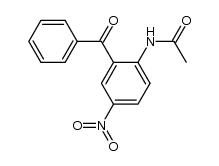 N-(2-Benzoyl-4-nitro-phenyl)-acetamide结构式
